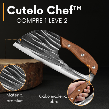 Cutelo Chef™  - ( Compre 1 LEVE 2! ) + Brinde